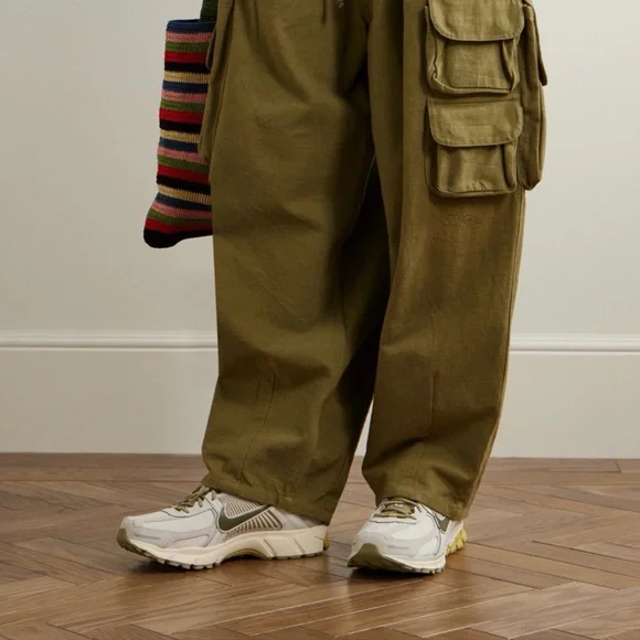 Nike Zoom Vomero 5 Sneakers Men’s White Khaki Mesh Running Shoes Retro Trainer - Picture 2 of 6